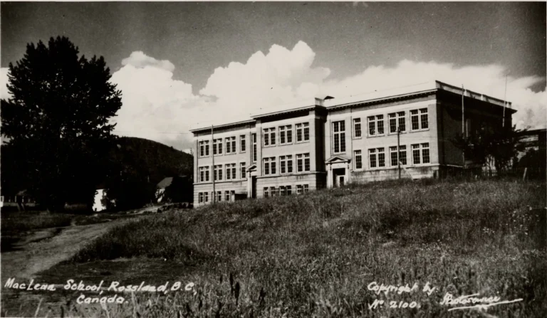 MacLean School, built in 1918, c. 1947